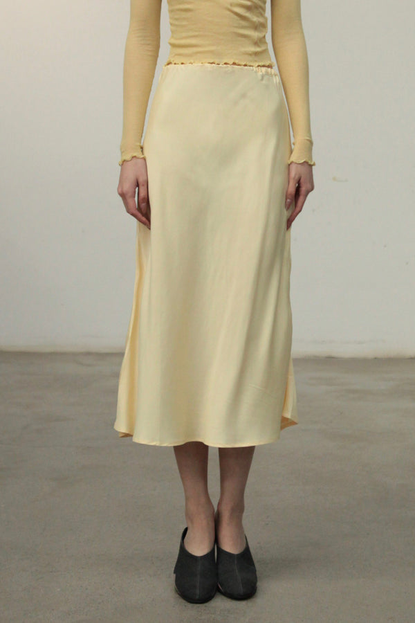 BASERANGE DYDINE Midi Skirt France BAS-SKDYM-VI-AU24-SFYH SKDYM Sophia Yellow